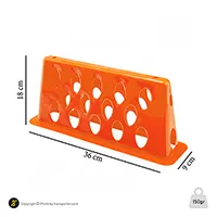 مانع تمرین فوتبال دیواره ای شیار دار 15 سانتیمتری بسته 5 عددی