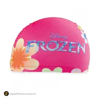 مایو شنا بچه گانه دخترانه دوتکه طرح دار AILH همراه با کلاه شنا A860-3