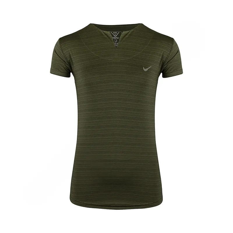 تیشرت ورزشی زنانه طرح نایک یقه دلبری یونیک اسپرت