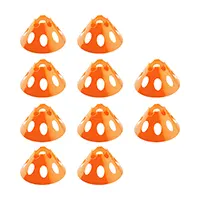 مانع تمرین فوتبال بشقابی سوراخ دار کنز ژله ای 9 سانتیمتری بسته 10 عددی