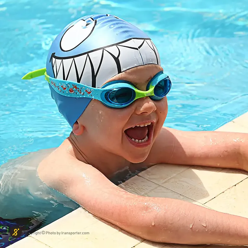 کلاه شنا بچه گانه زاگز Silicone Character HMK