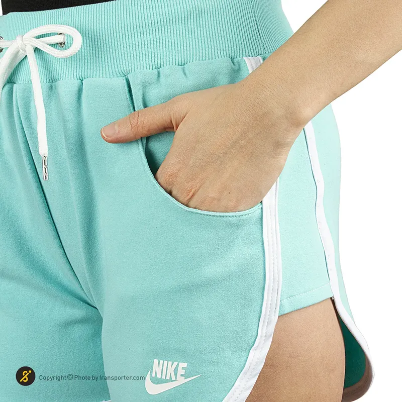 شلوارک ورزشی زنانه بدنسازی طرح نایک کتان KHS