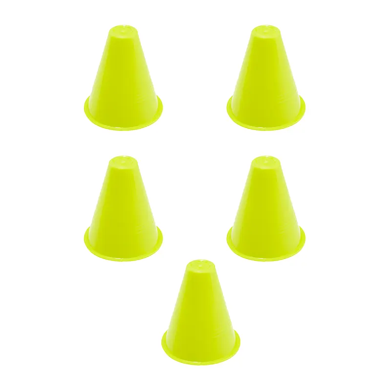 مانع تمرین اسکیتی مخروطی 8 سانتیمتری  بسته 5 عددی