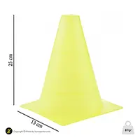 مانع تمرین فوتبال مخروطی 17 سانتیمتری ژله ای  بسته 10عددی