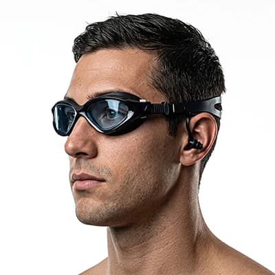 ست عینک و کوش گیر شنا AQUA DIVE 8027 | مشکی