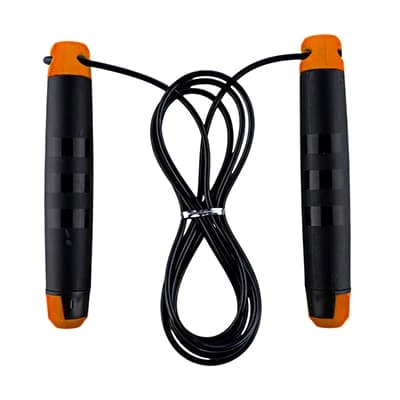طناب ورزشی بدنسازی SKIP ROPE 9P | مشکی/نارنجی