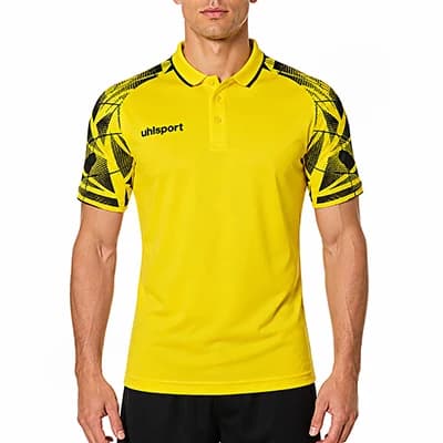 پولوشرت ورزشی مردانه آلشپرت MUH2499-005  | زرد/مشکی