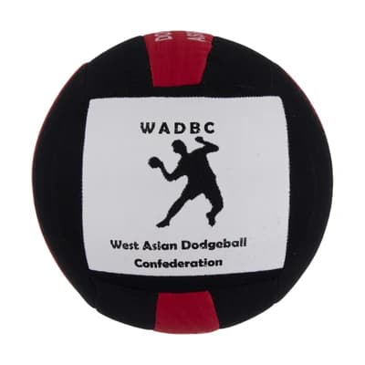 توپ آموزشی داژبال وسطی WADBC DST | مشکی/قرمز