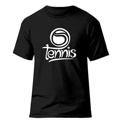 تیشرت تنیس فشن لاین TENNIS 6 | مشکی/سفید