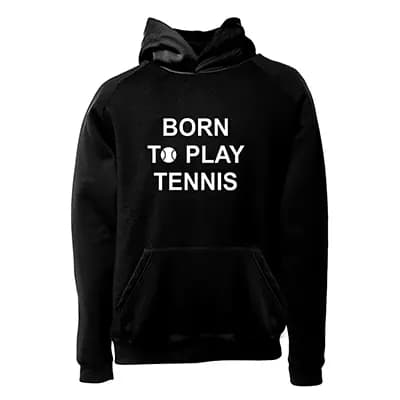 هودی تنیس فشن لاین TENNIS 10 | مشکی/سفید