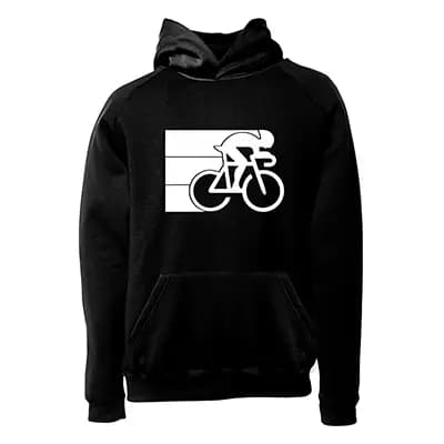 هودی دوچرخه سواری فشن لاین BIKE 1 | مشکی/سفید