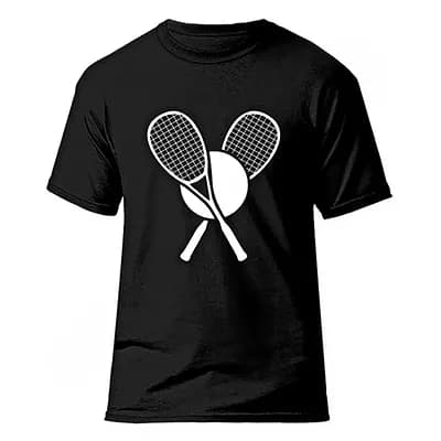 تیشرت اسکواش فشن لاین SQUASH 1 | مشکی/سفید