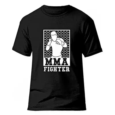 تیشرت MMA فشن لاین MMA 3  | مشکی/سفید