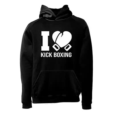 هودی کیک بوکسینگ فشن لاین Kick Boxing 2 | مشکی/سفید