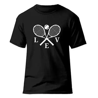 تیشرت تنیس فشن لاین TENNIS 5 | مشکی/سفید