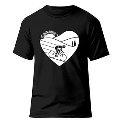 تیشرت دوچرخه سواری فشن لاین BIKE 8 | مشکی/سفید